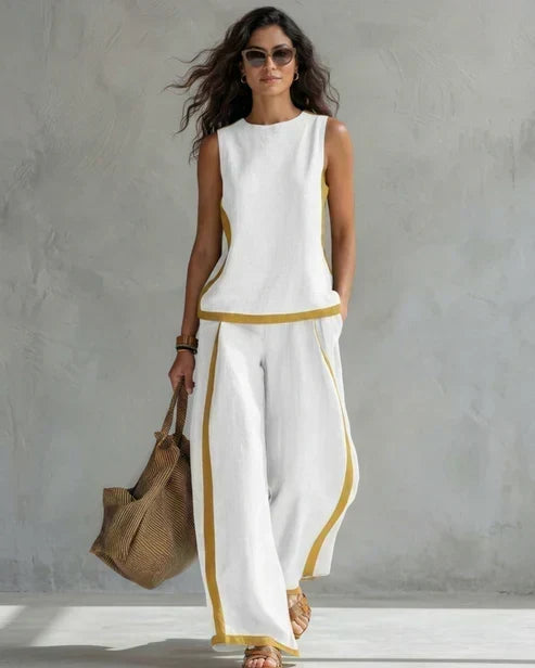 NEREA | Conjunto con ribete en contraste