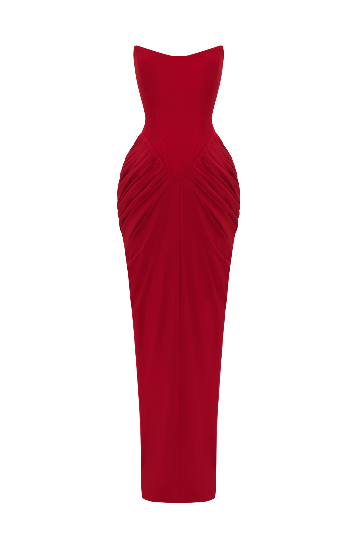 Vestido largo Noura - Rojo intenso