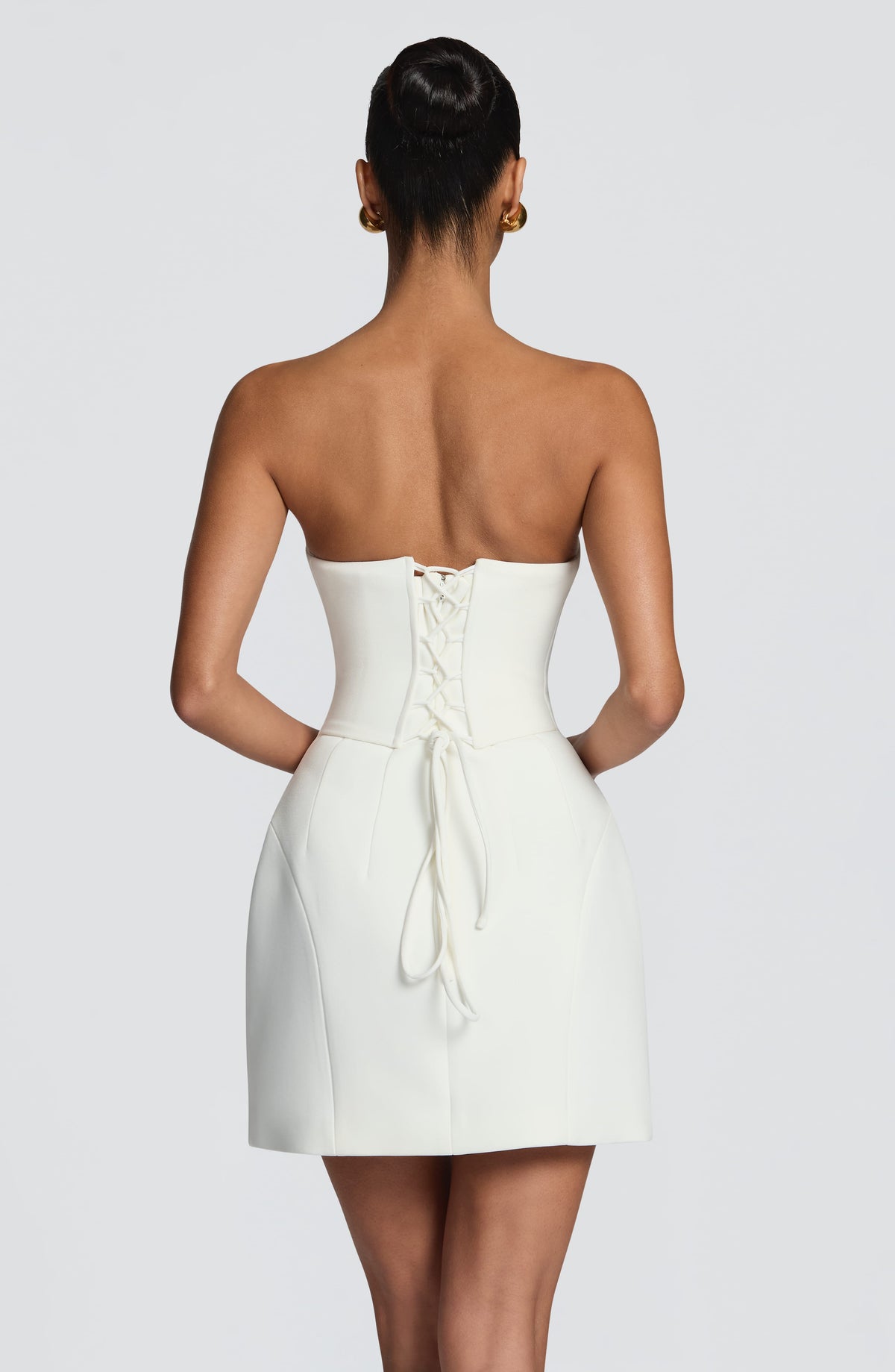 Vestido corto Cadence - Marfil