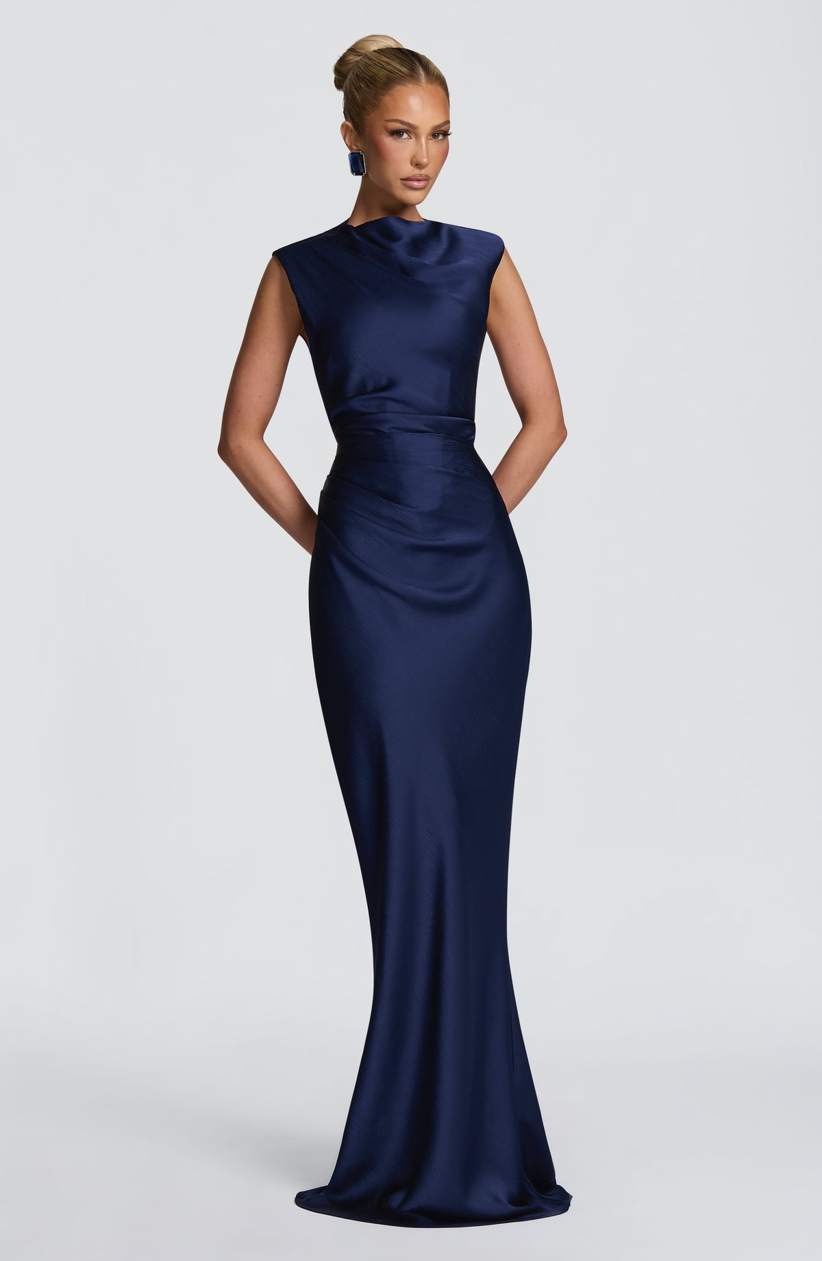 Vestido largo Avielle - Azul marino