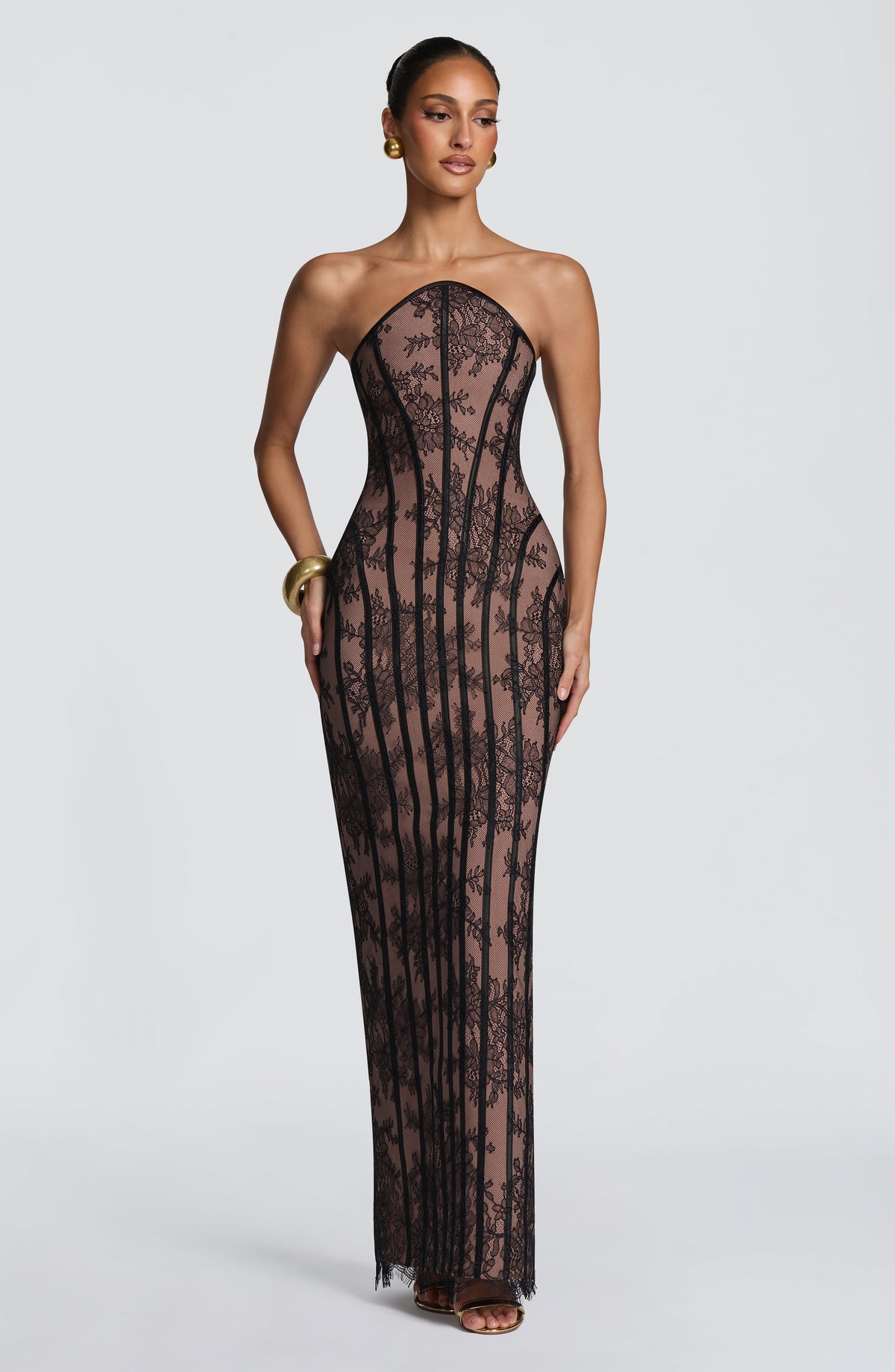 Vestido largo Tamara - Negro