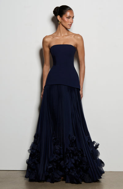 Vestido de gala Seraphina - Azul marino