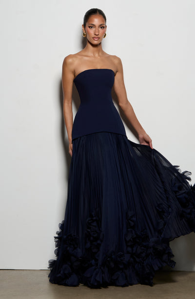 Vestido de gala Seraphina - Azul marino