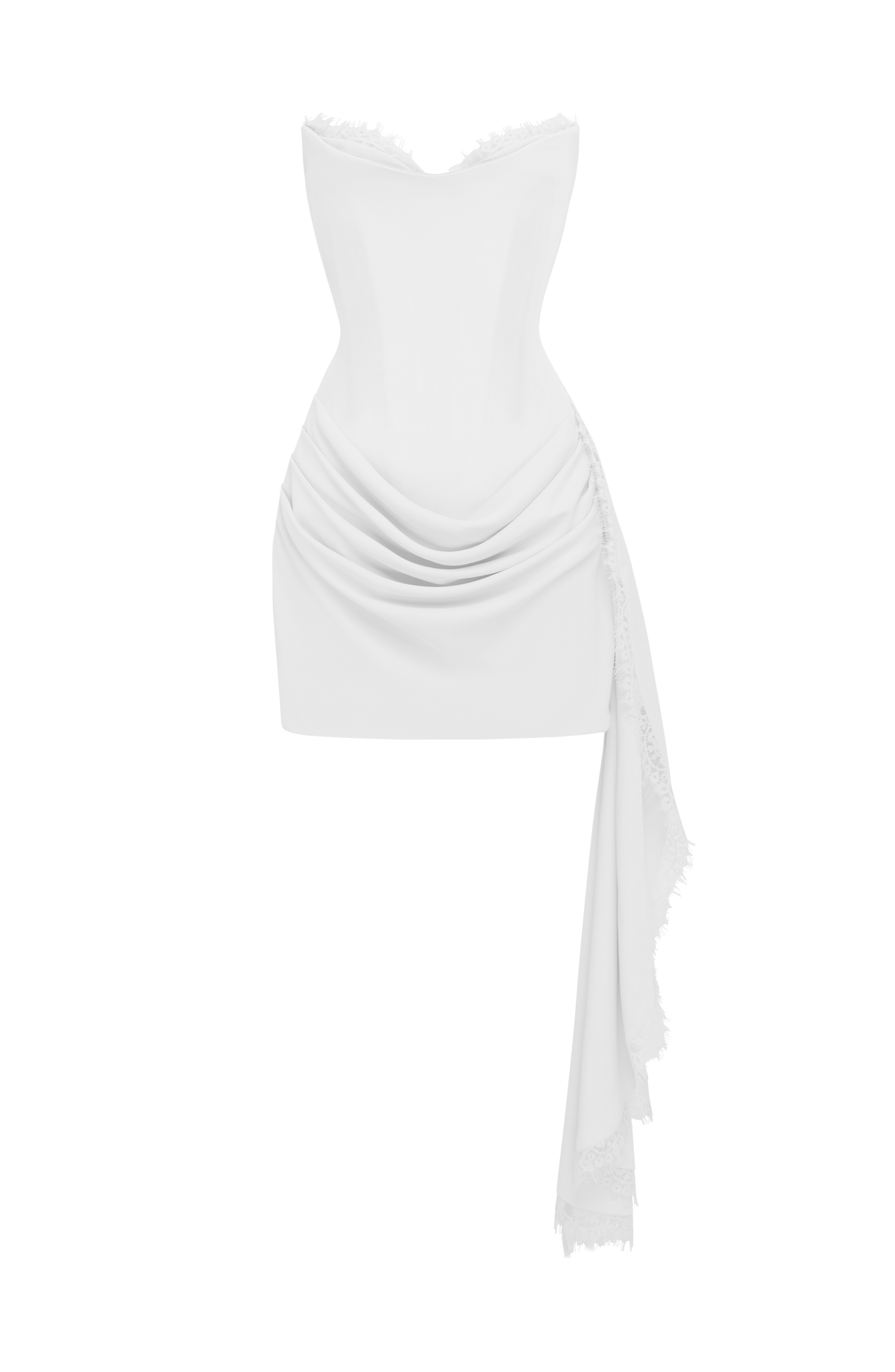 Vestido corto Avelina - Marfil