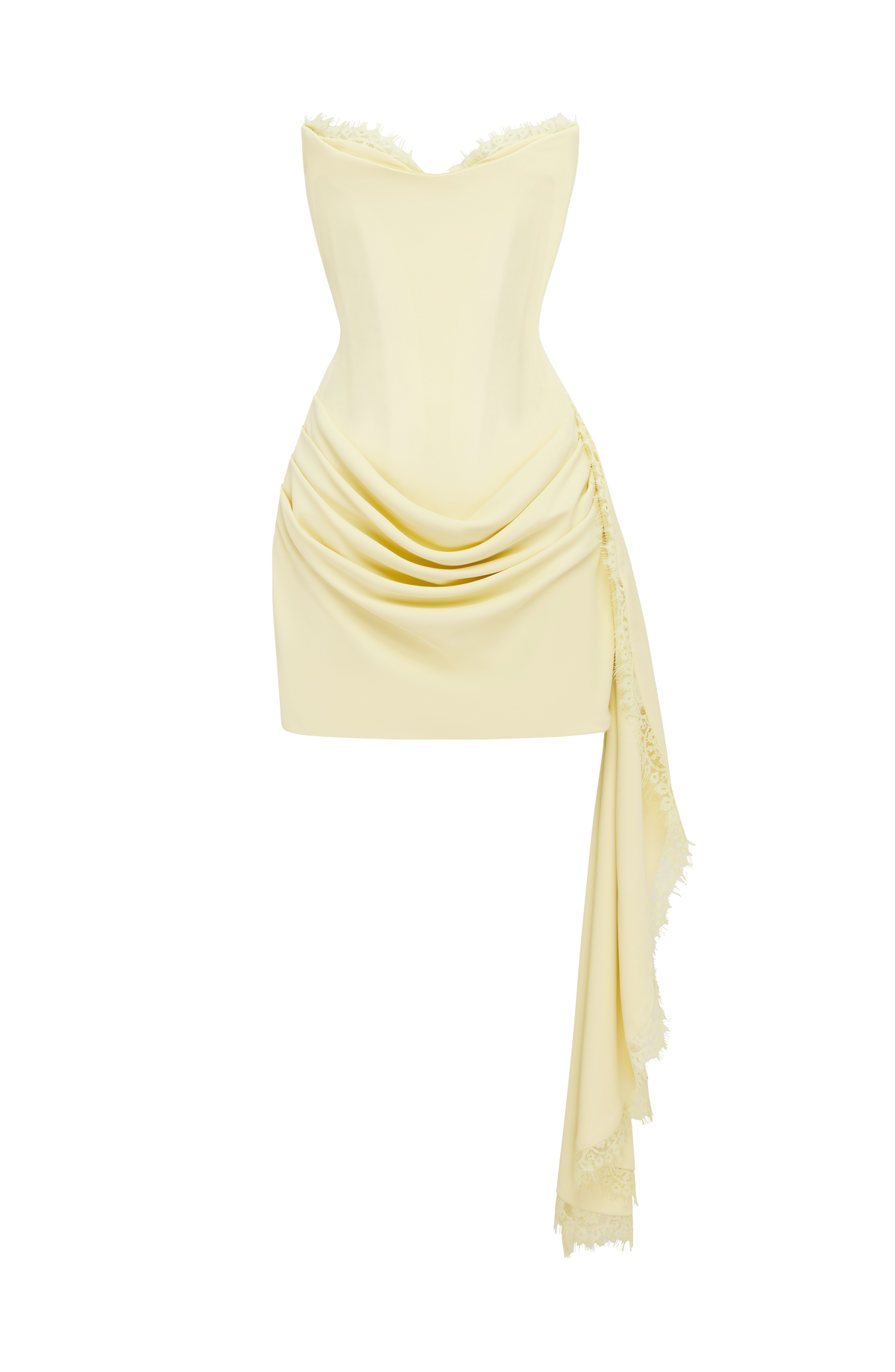 Vestido corto Avelina - Limón