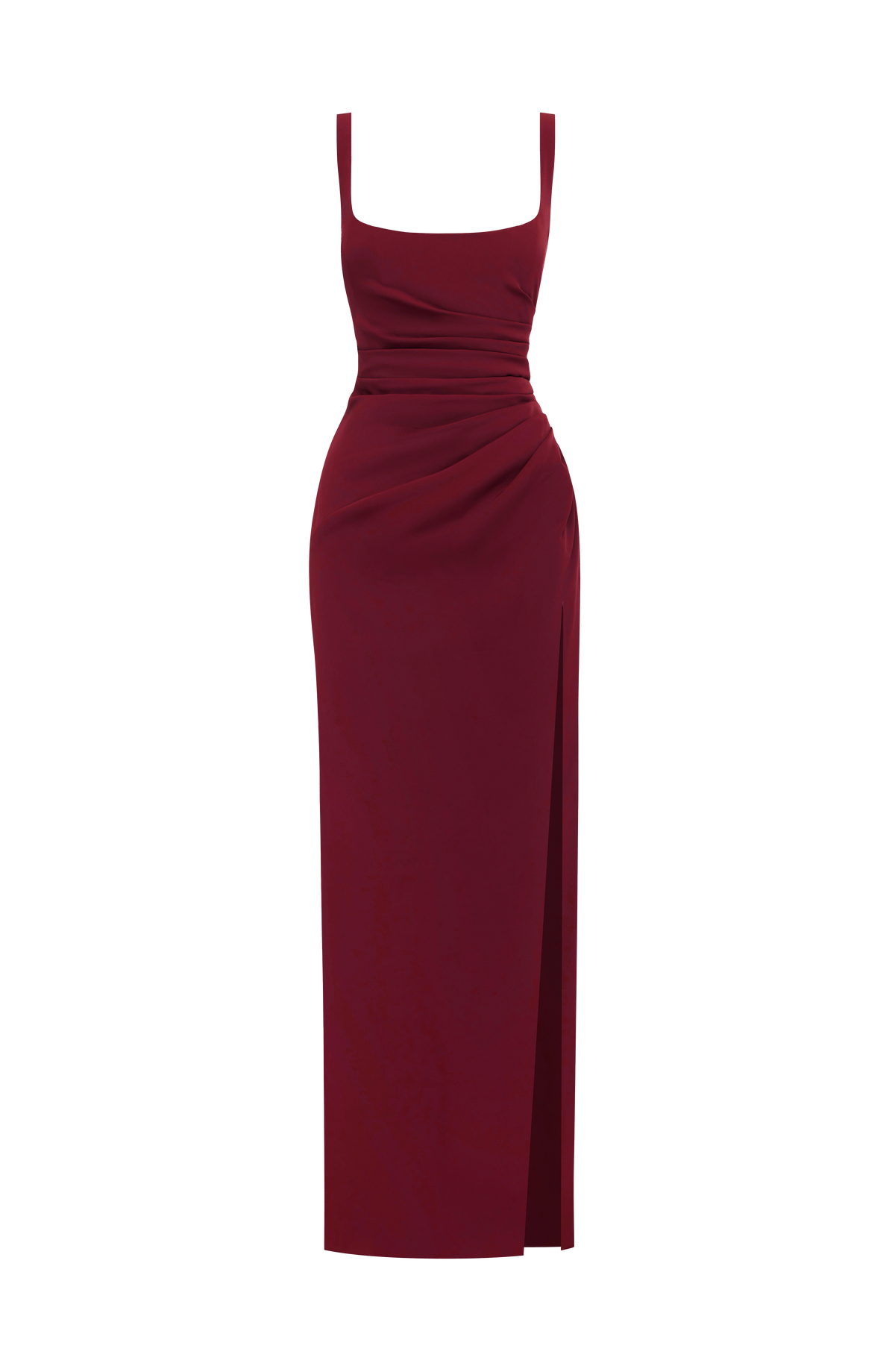 Vestido largo Laleh - Cereza lacada