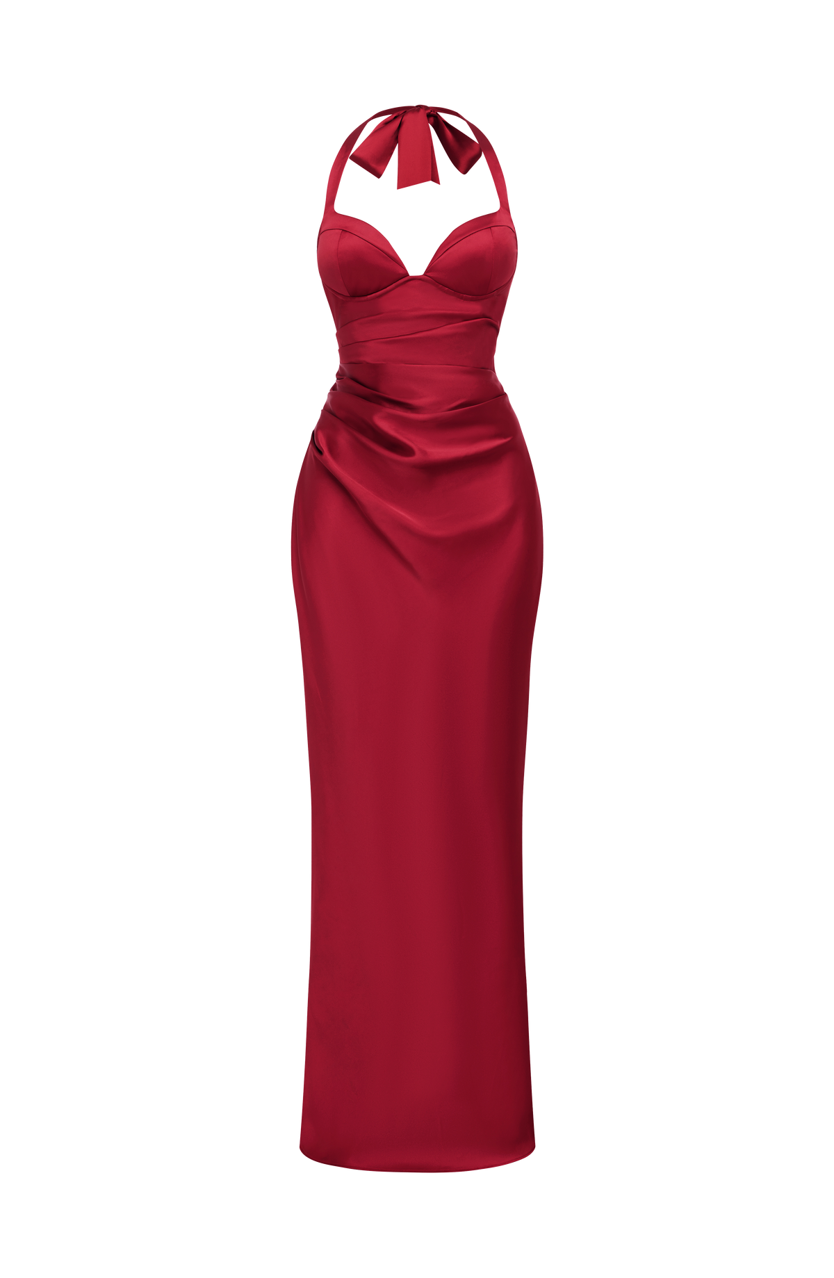 Vestido largo Ophelia - Rojo intenso