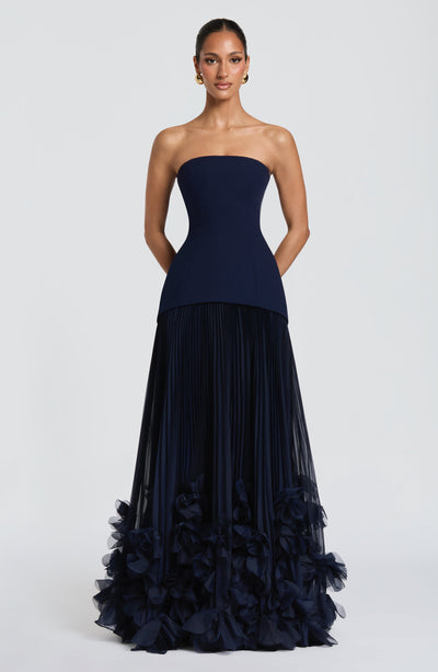 Vestido de gala Seraphina - Azul marino