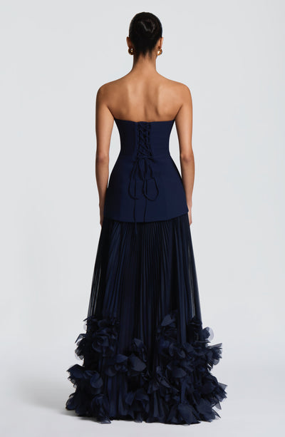 Vestido de gala Seraphina - Azul marino