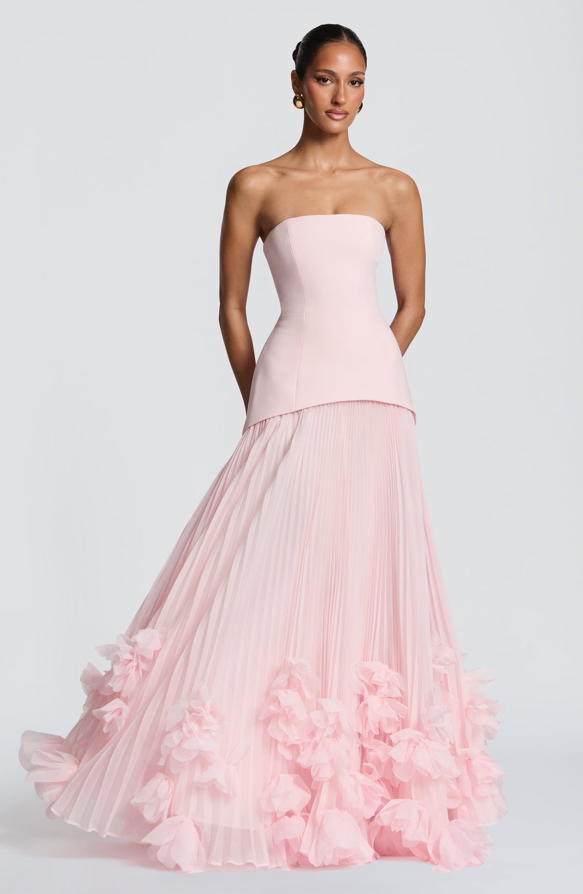 Vestido de gala Seraphina - Rosa empolvado