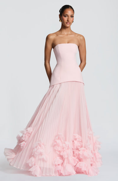 Vestido de gala Seraphina - Rosa empolvado