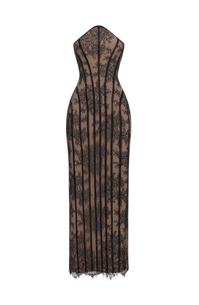 Vestido largo Tamara - Negro