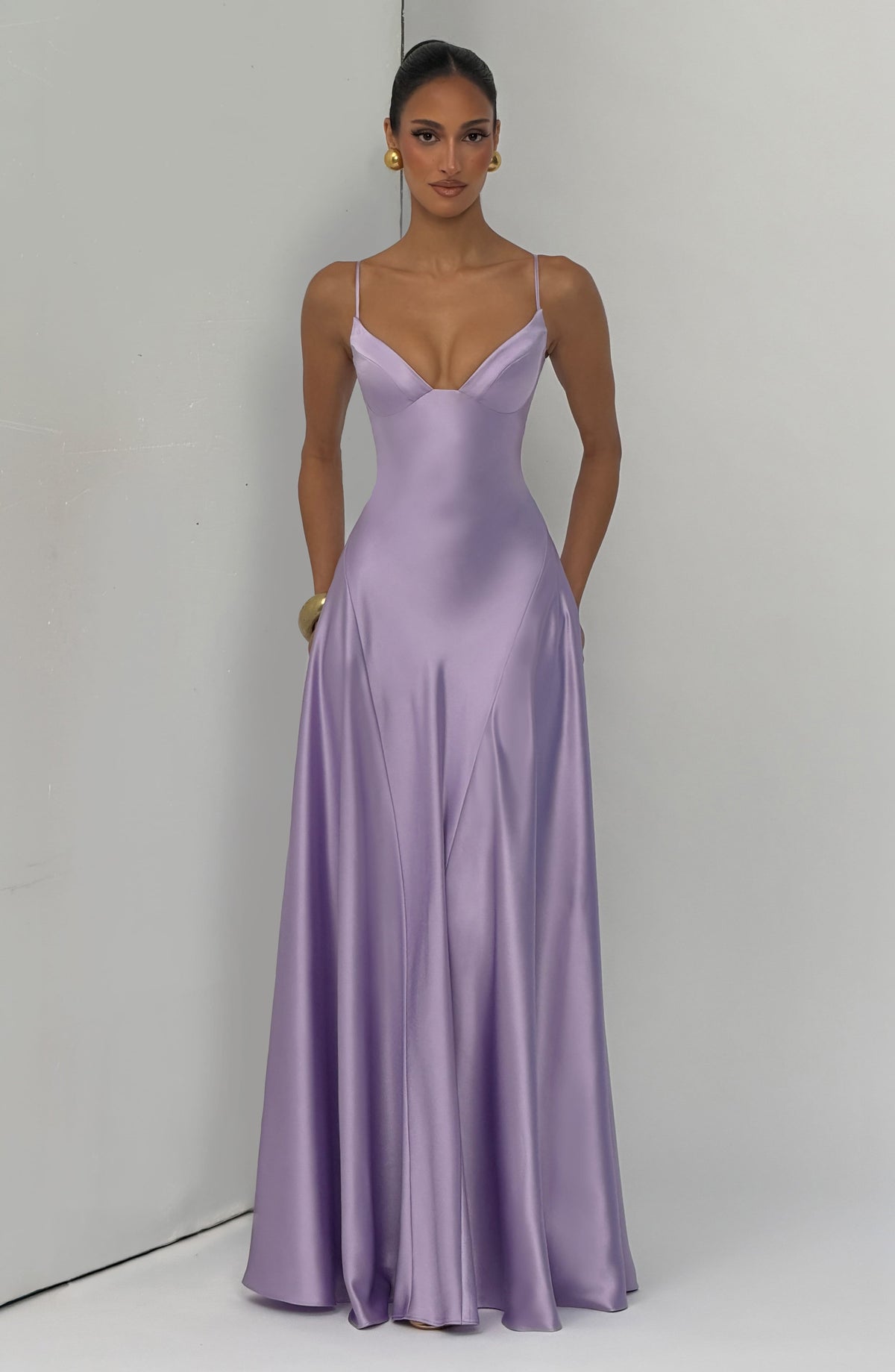 Vestido largo Asterin - Lila