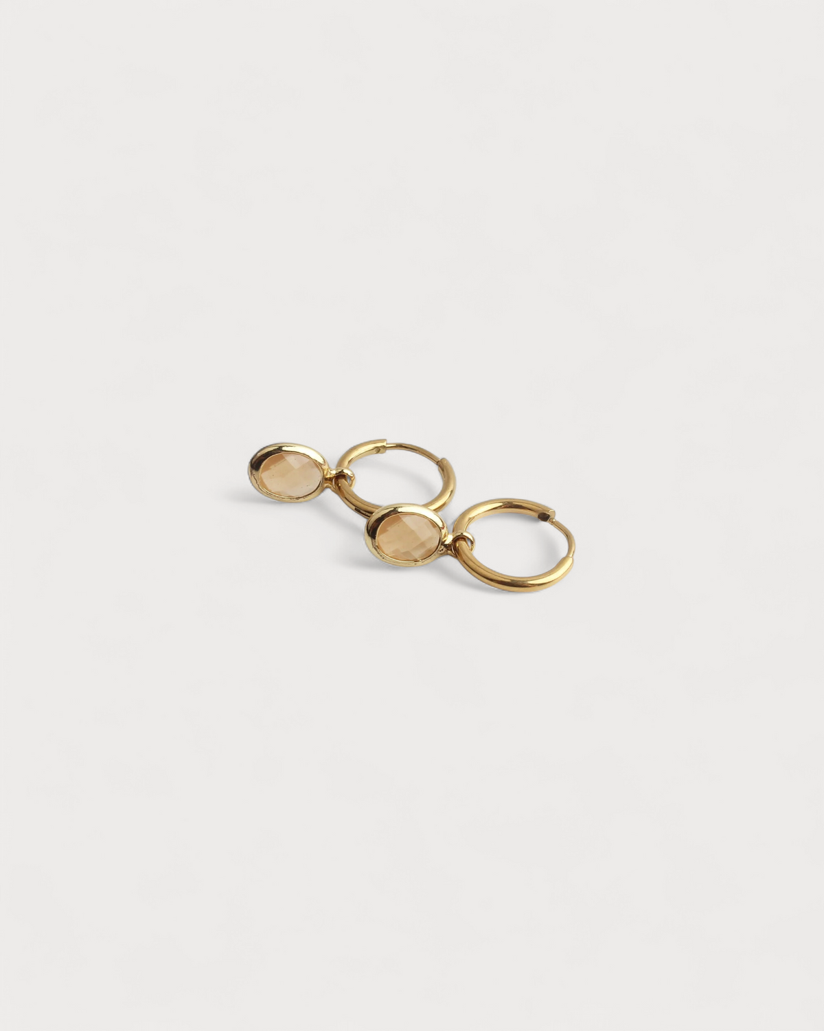 Oval Dana - Pendientes - Acero inoxidable