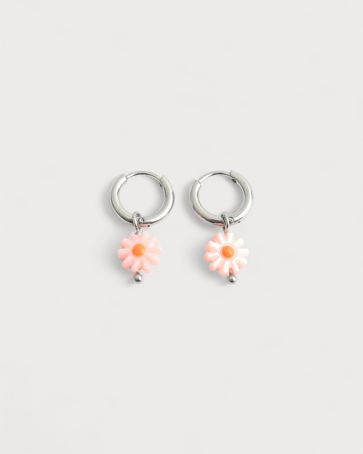 Daisy Flower - Pendientes - Acero inoxidable