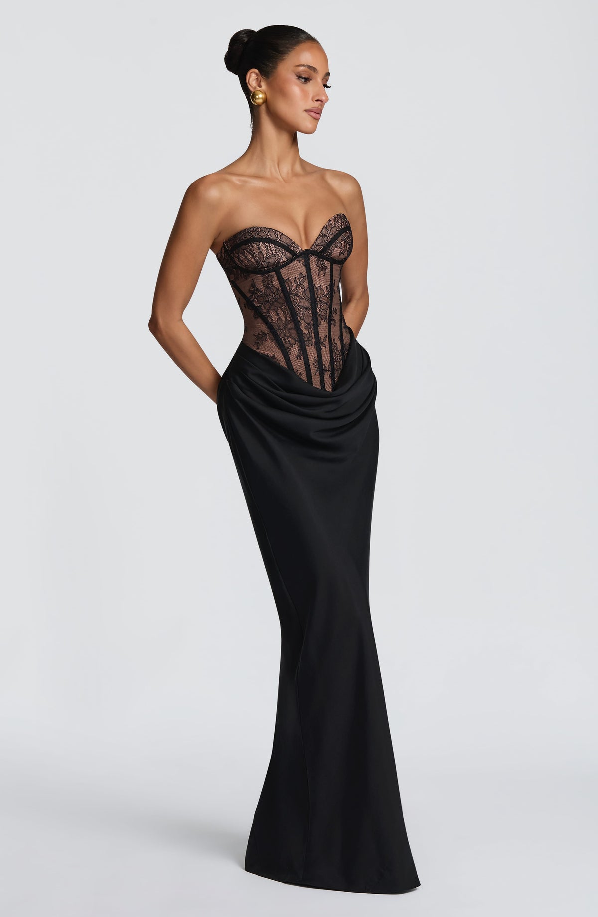 Vestido largo Kathleen - Negro