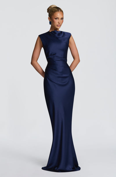 Vestido largo Avielle - Azul marino