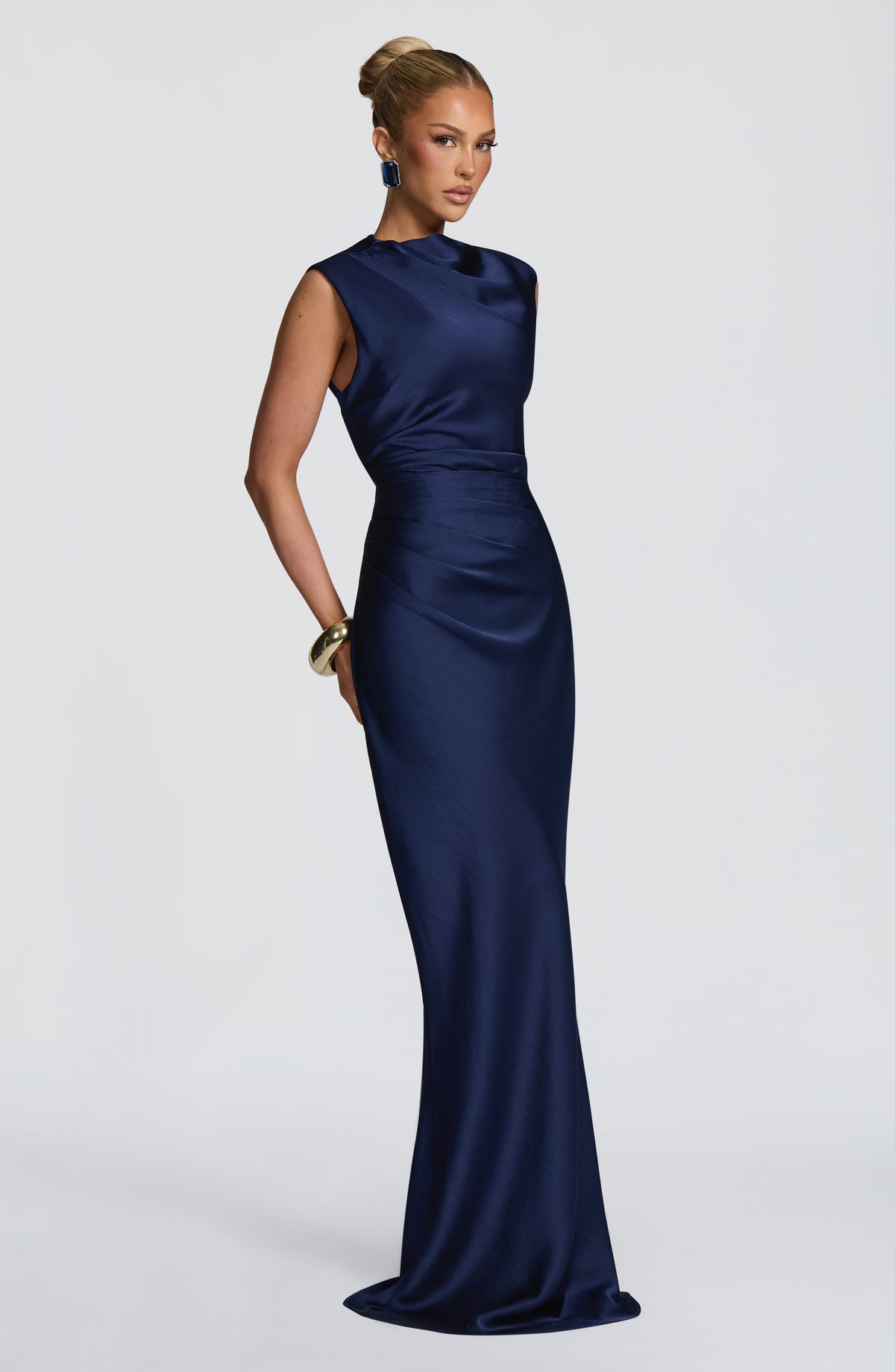 Vestido largo Avielle - Azul marino