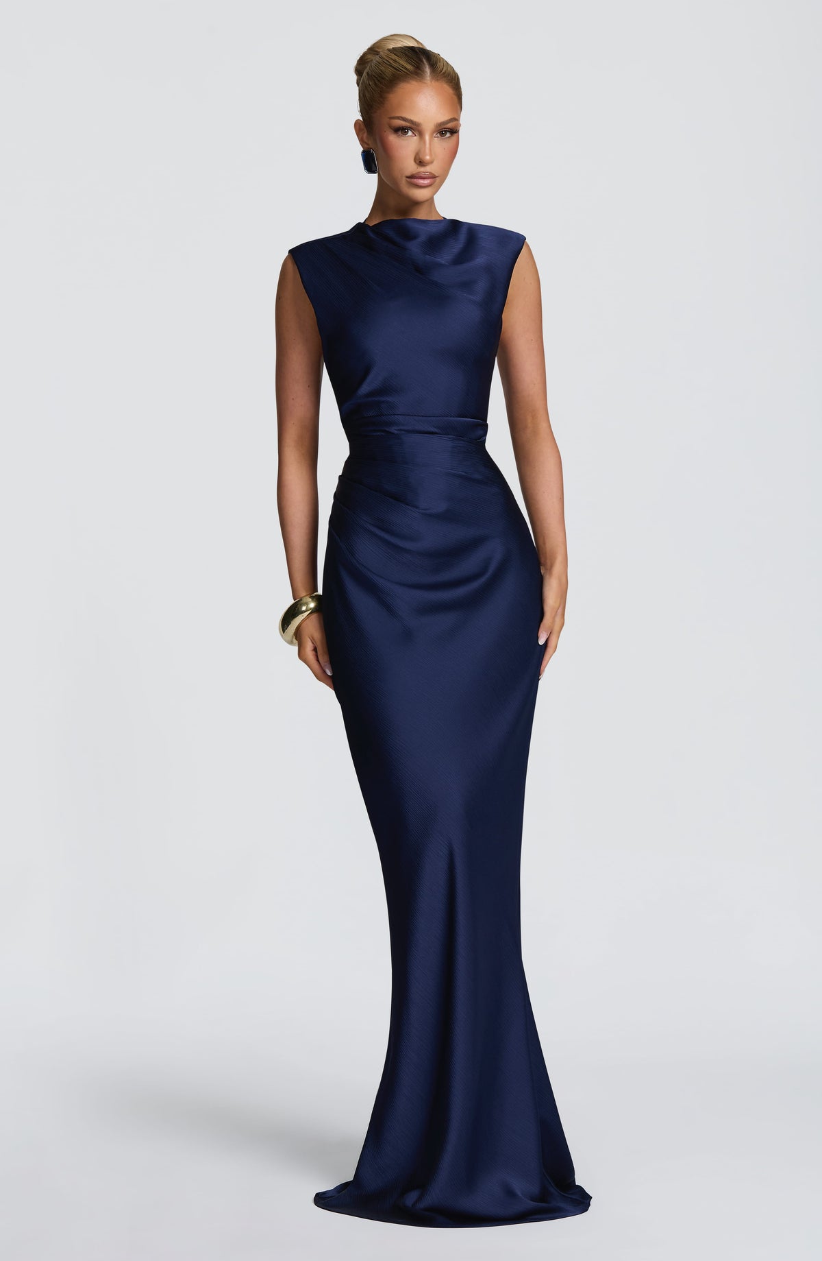 Vestido largo Avielle - Azul marino