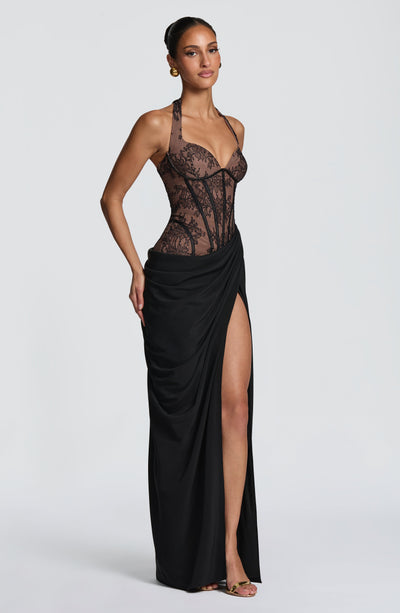 Vestido largo Bonita - Negro