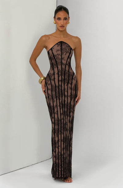 Vestido largo Tamara - Negro