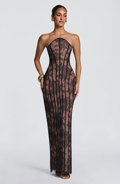 Vestido largo Tamara - Negro