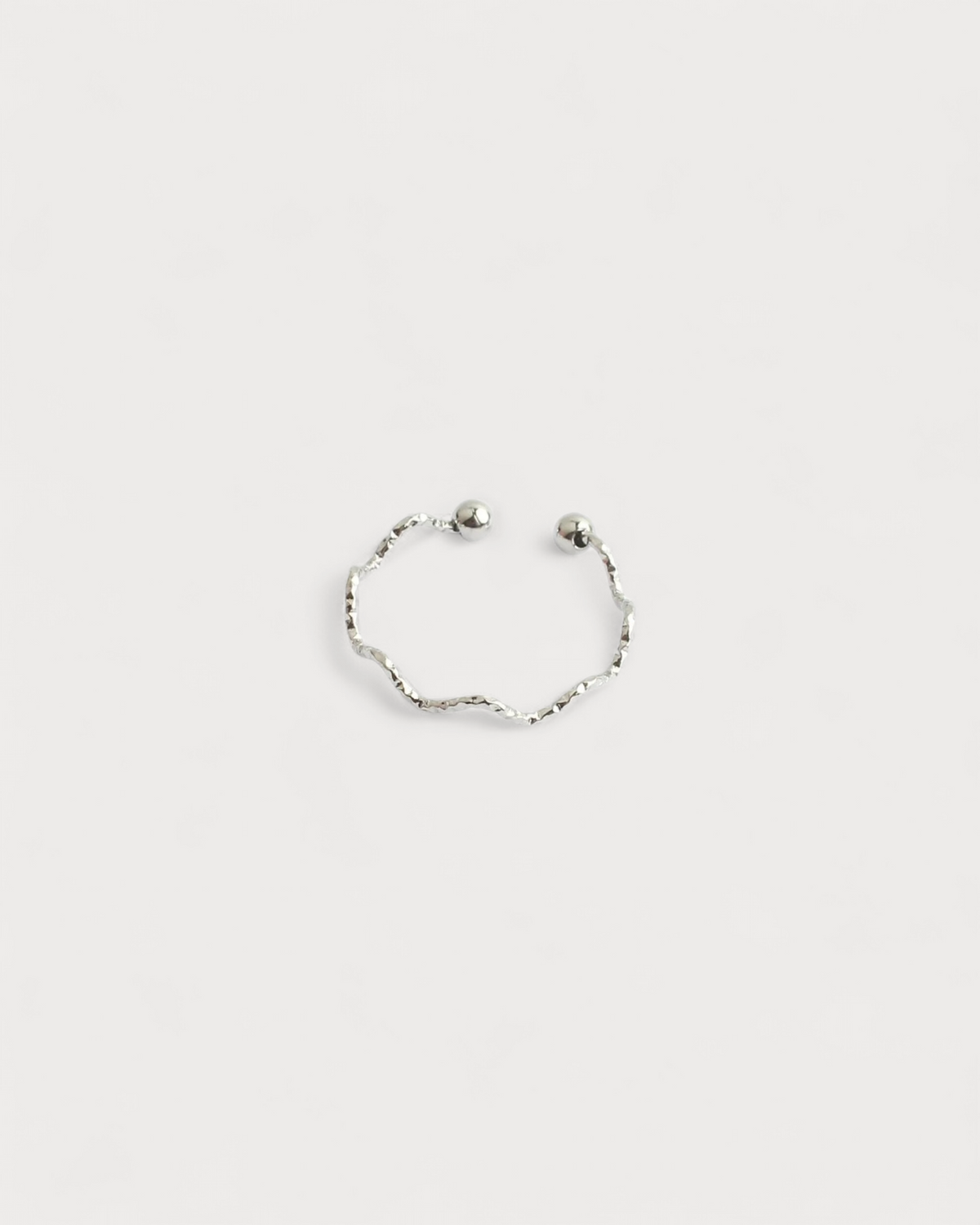 Thin Wave - Anillo - Acero inoxidable - Ajustable